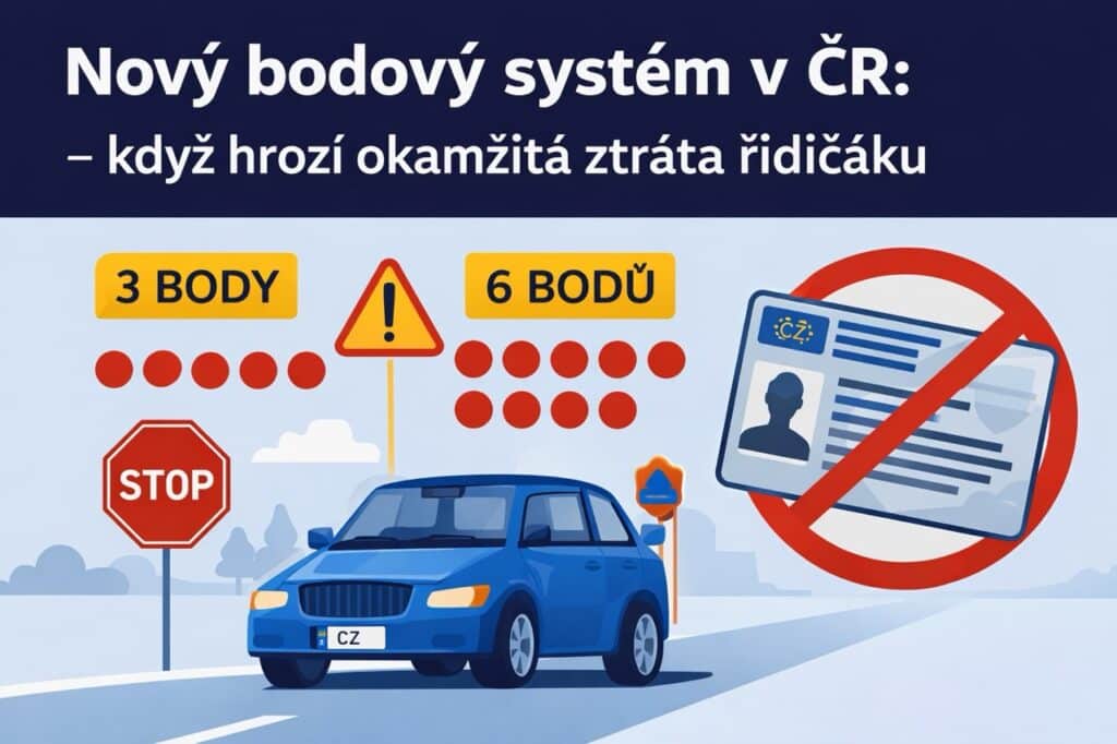 Nový bodový systém v Česku: přijít o řidičák je dnes jednodušší než dřív